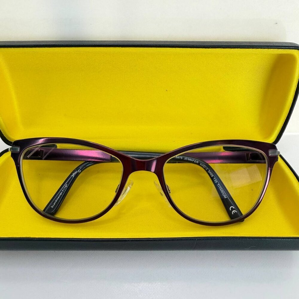 Stylish “Jennifer” 3875 Titanium Optical Glasses – Scandinavian Design - Picture 2 of 13